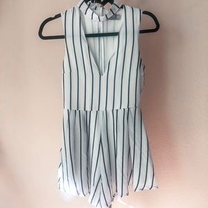 Black and white romper